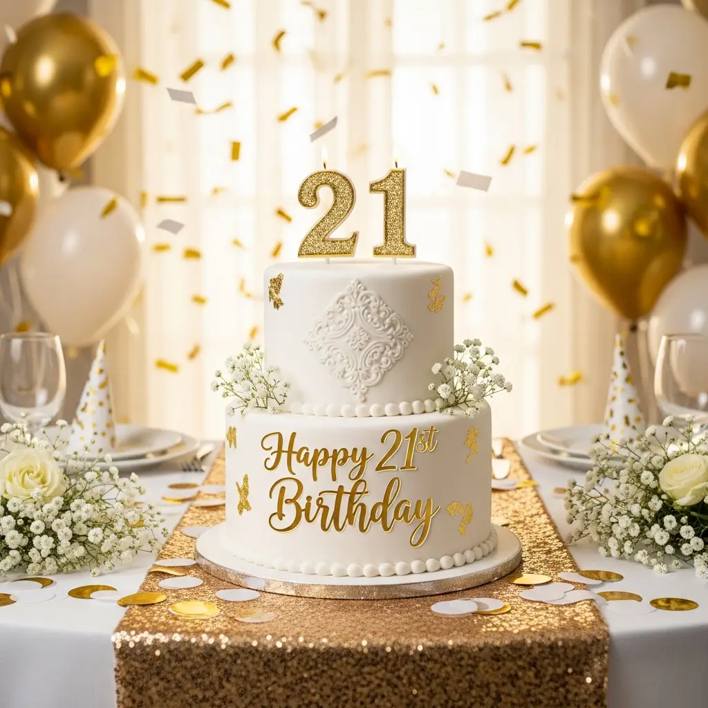 Popular themes for a 21st birthday cake