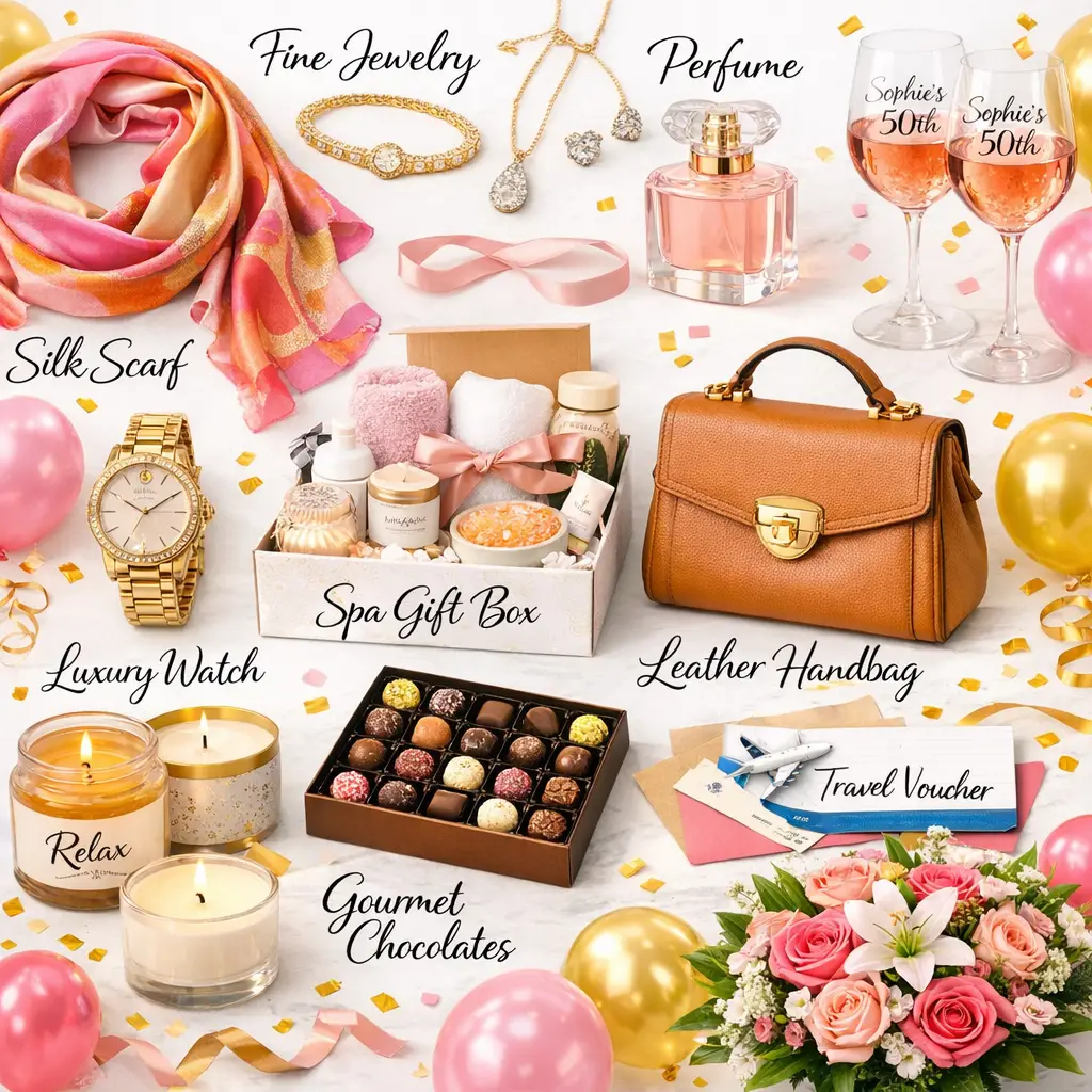 50th birthday gift ideas for women