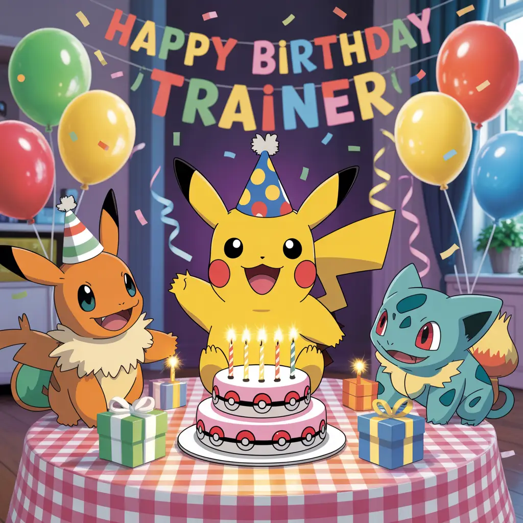 Decorating for a Pokemon Birthday Party