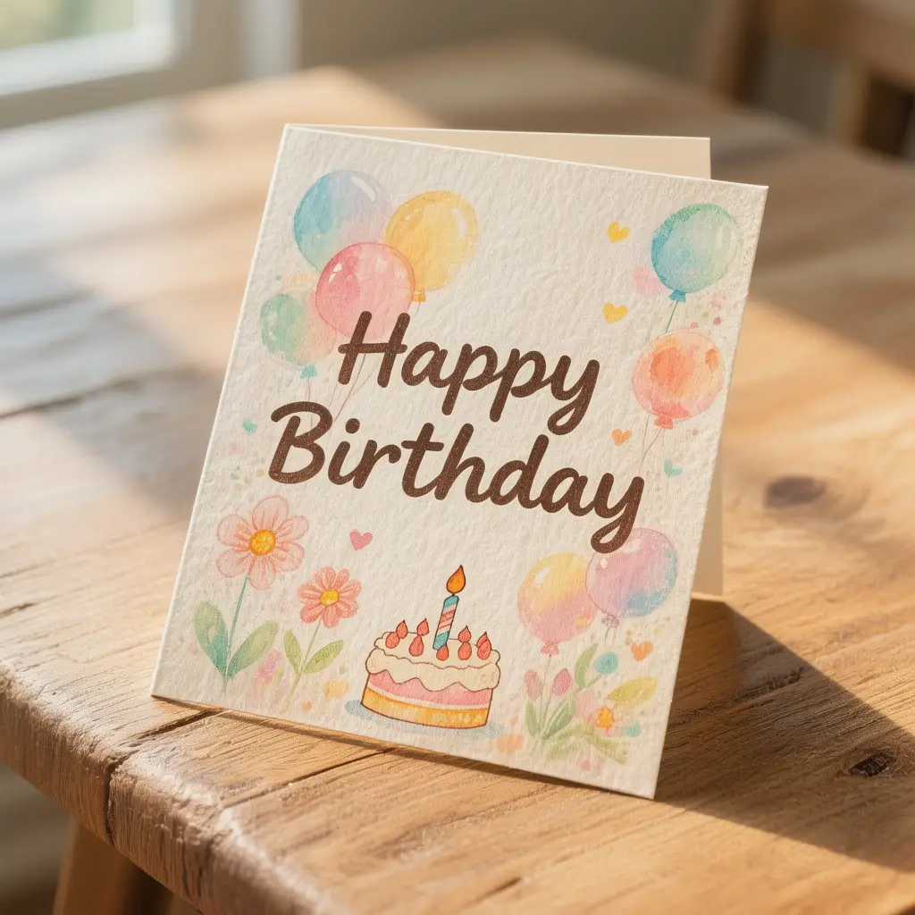 Materials You Can Use For a Homemade Birthday Card