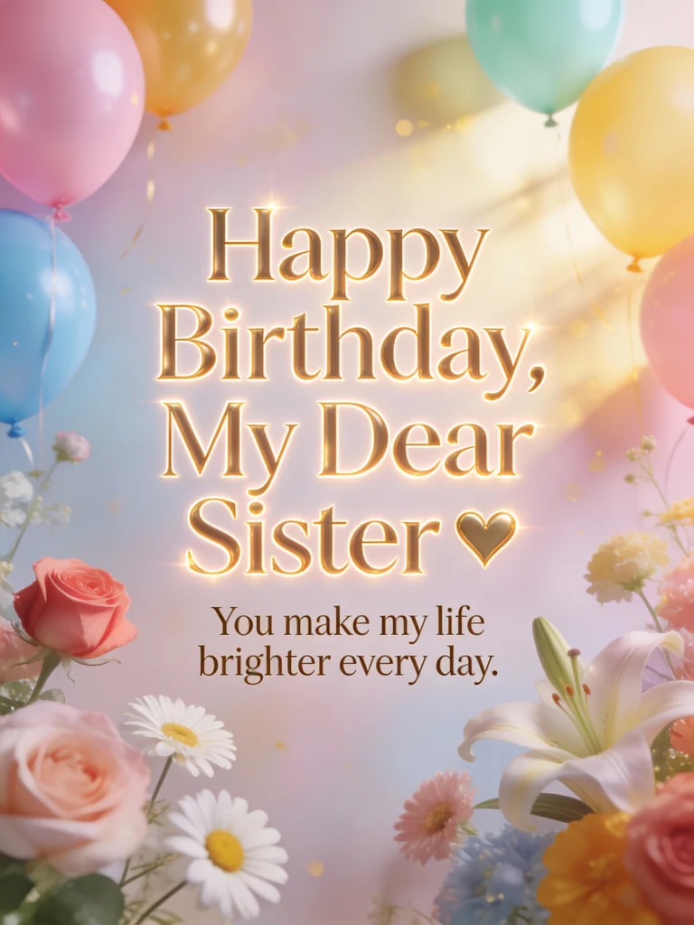 Birthday Wishes for Sister That Truly Touch the Heart