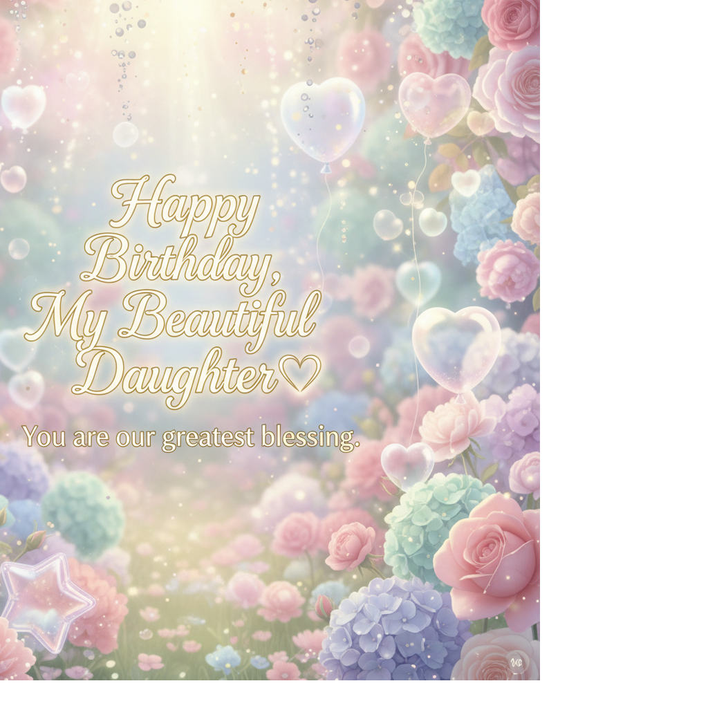 Birthday Wishes from Dad to Daughter