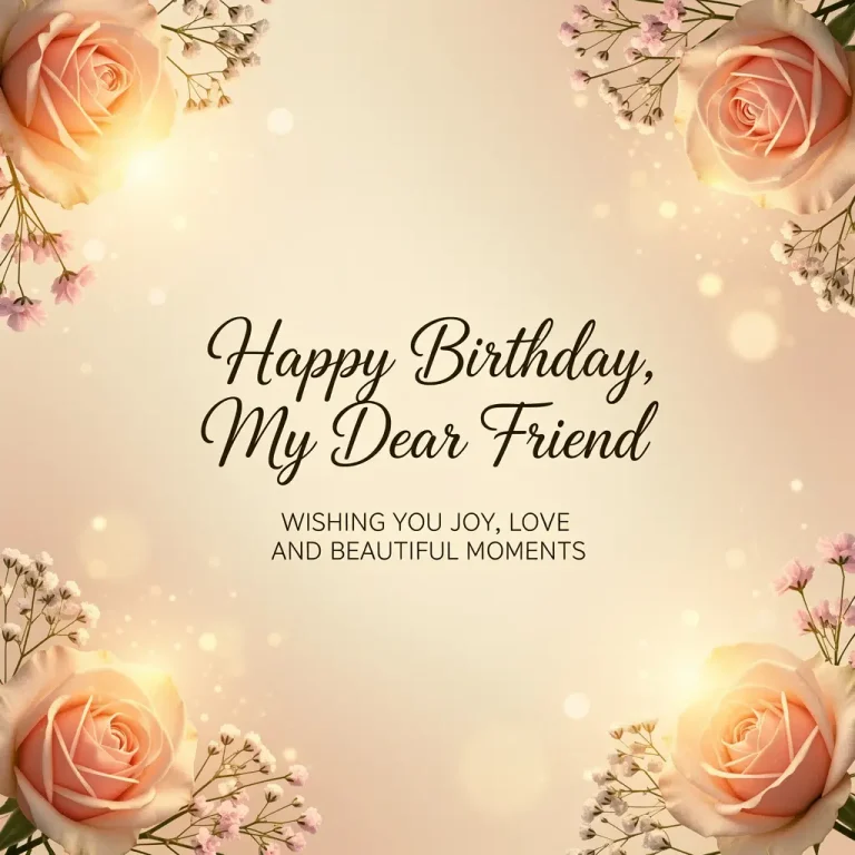 Elegant Birthday Wishes for Friend