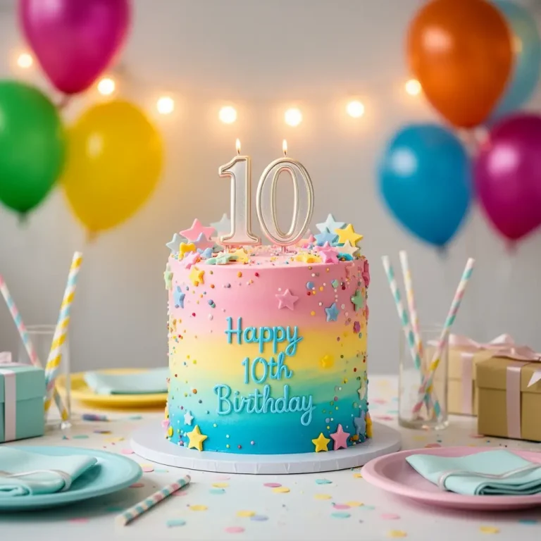 10th Birthday Cake A Celebration of Growing Joy