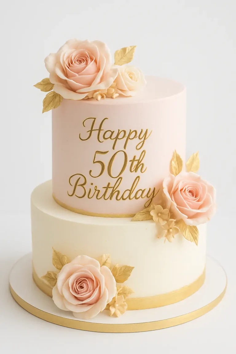50th Birthday Cake for Women A Celebration of Grace Style and Milestones