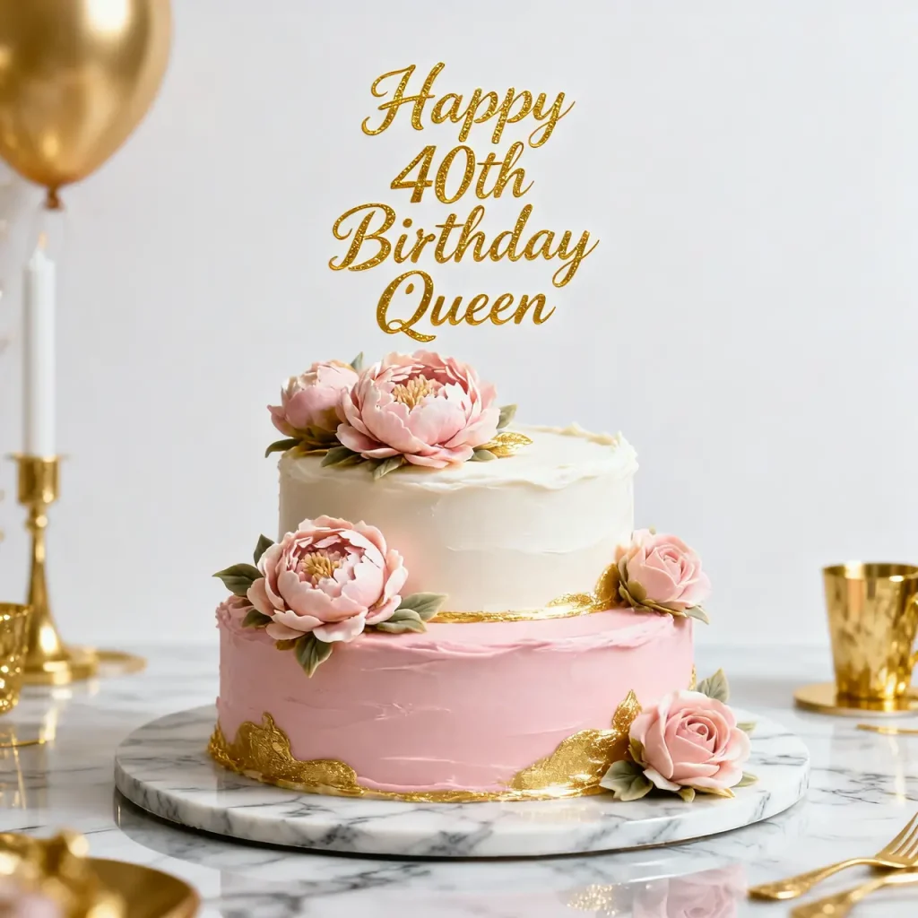Popular Design Themes for a 40th Birthday Cake for Women