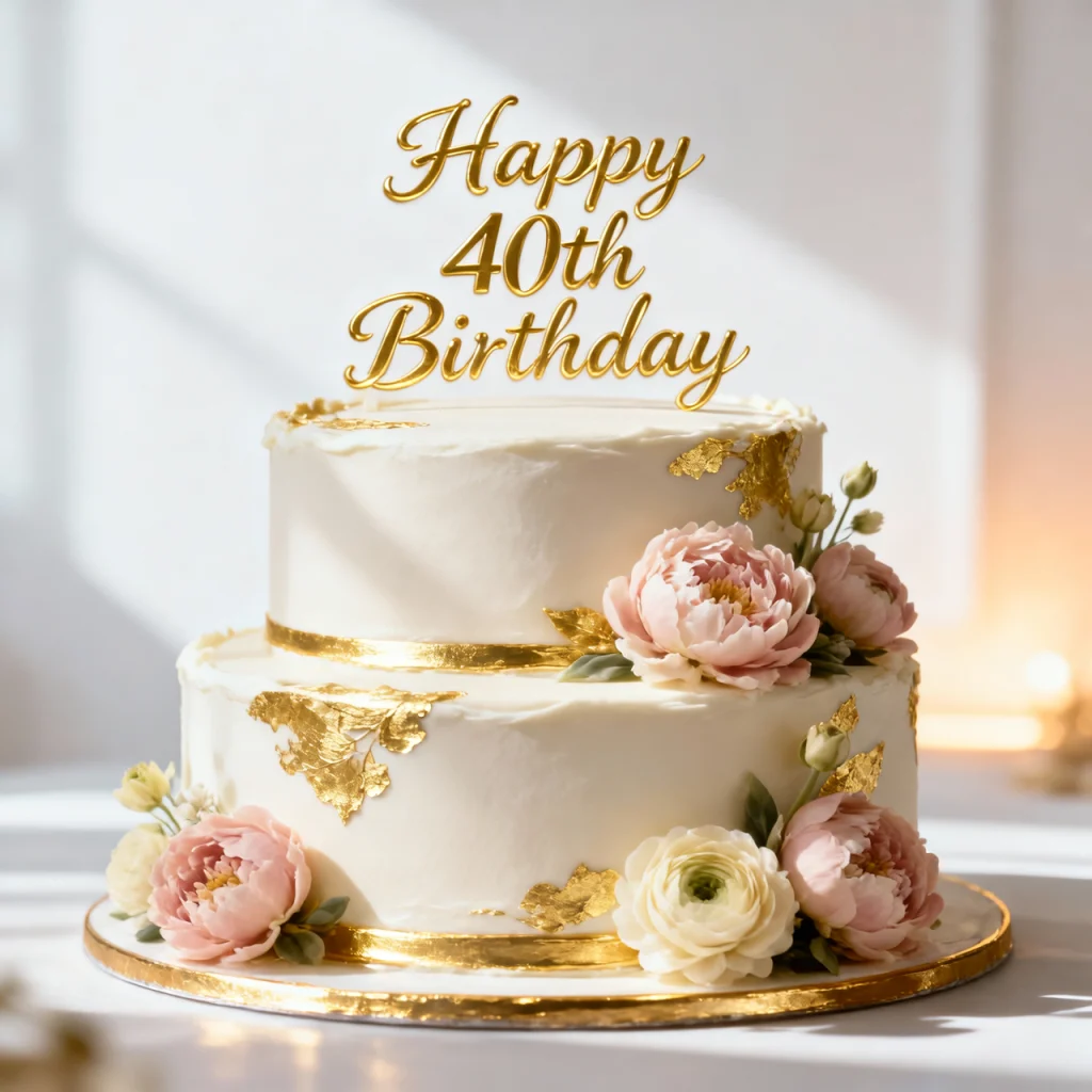 Why a 40th birthday cake deserves special attention